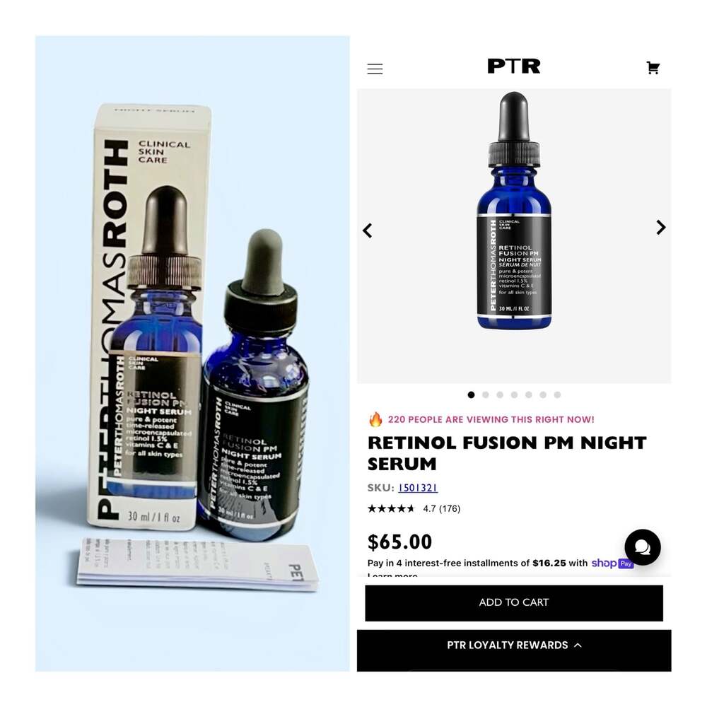 Peter Thomas Roth Retinol Fusion PM Night Serum 30ml